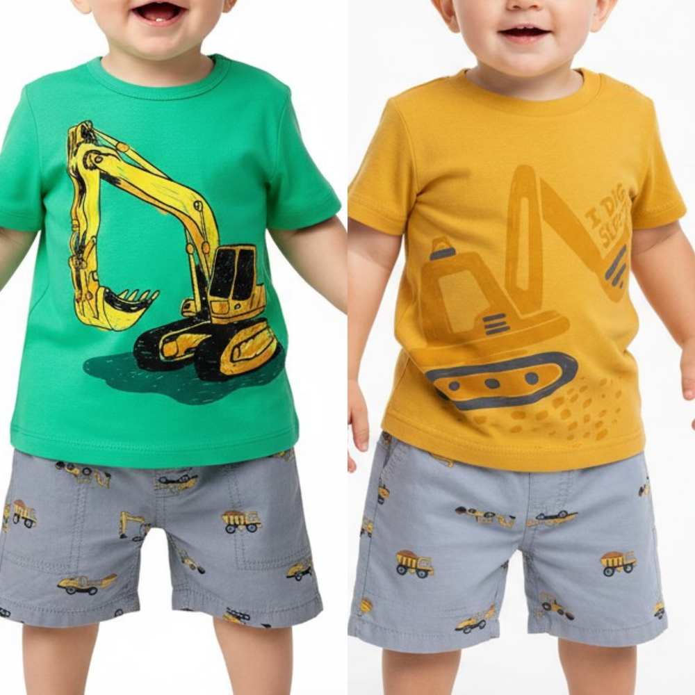 Carter's Teal and Yellow Kids' T-Shirts Set‎